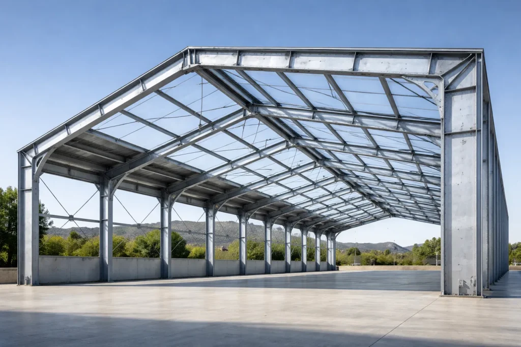 Renforcez la structure métallique de votre hangar à Orgon avec l'expertise de SATT dans la rénovation.