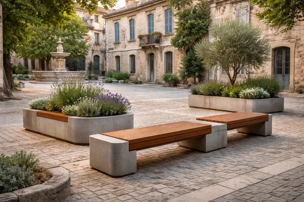 Découvrez comment allier patrimoine et mobilier urbain sur mesure à Saint-Rémy-de-Provence.